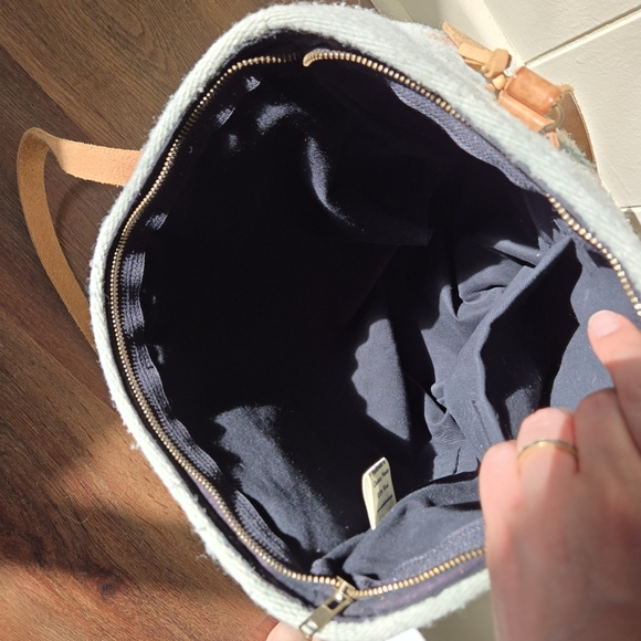 MZ Fair Trade Handmade Wool Bucket Tote Pastel Bohemian Manos Zapatecos Large - Picture 8 of 11